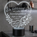 XL LED Lamp Huwelijksjubileum – Gepersonaliseerd met namen & datum (25×23 cm)
