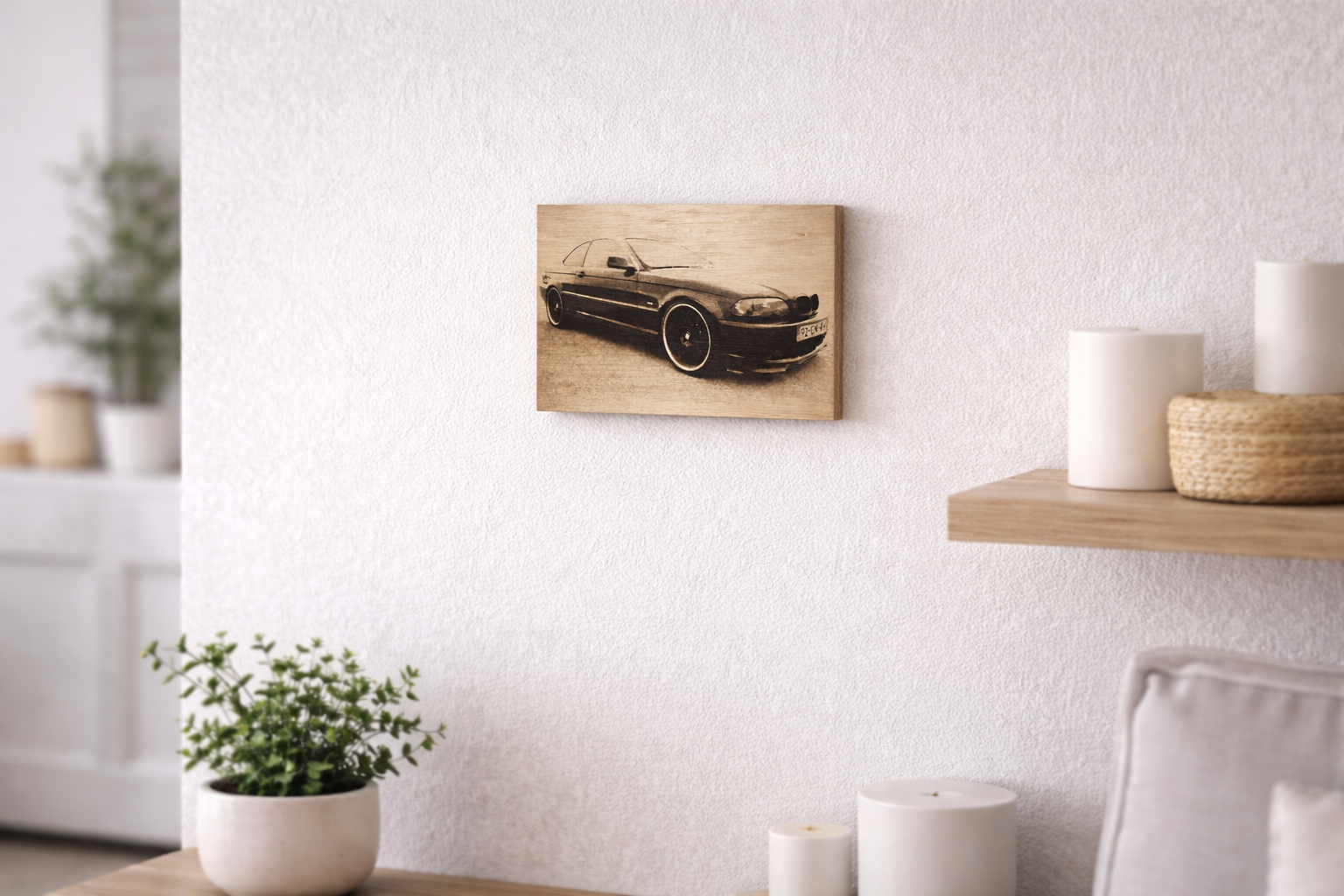 Foto op Hout – Persoonlijke Lasergravure