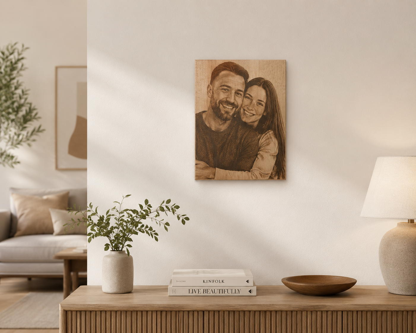 Foto op Hout – Persoonlijke Lasergravure